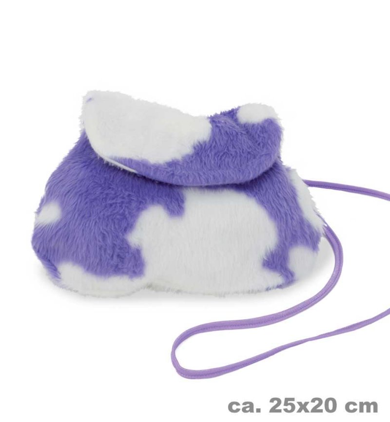 Tasche Kuh lila, Handtasche Damen, gefleckt