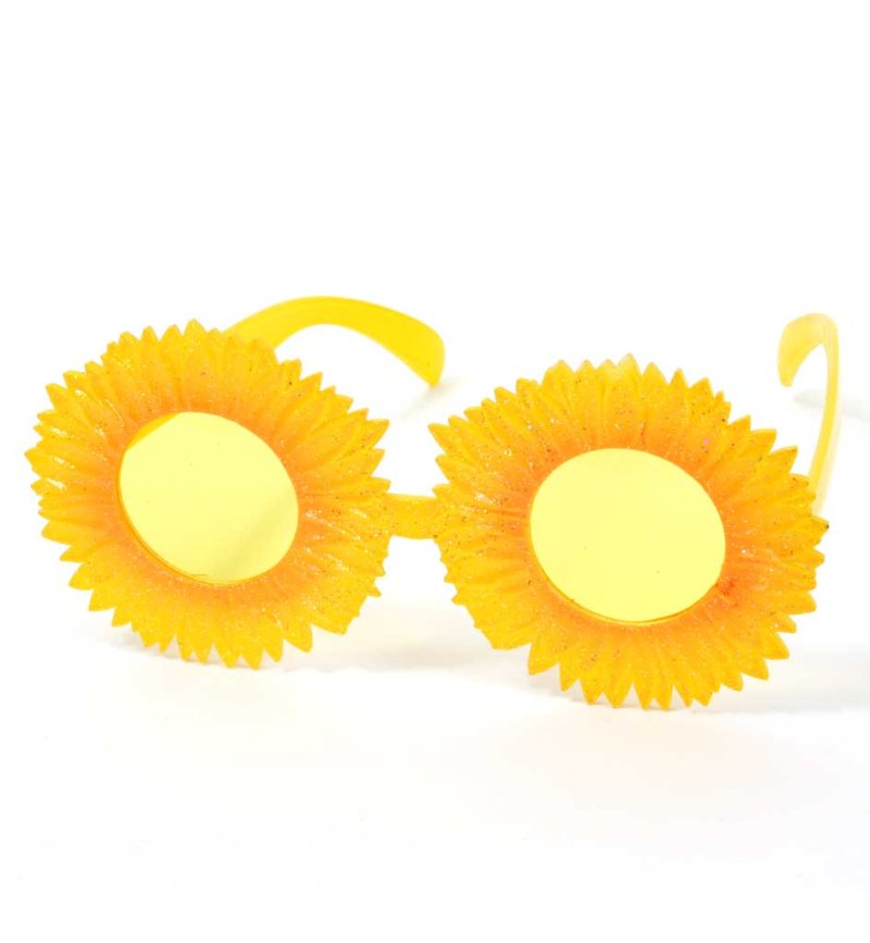 Brille Sonnenblume, Motivbrille, Karneval, Mottoparty, Festival, Accessoire