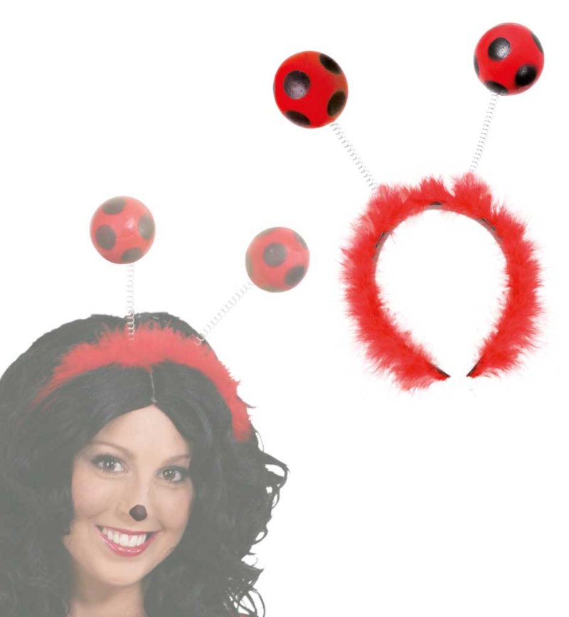 Marienkäfer-Wabbles-Haarreif, Karneval, Käfer, Mottoparty
