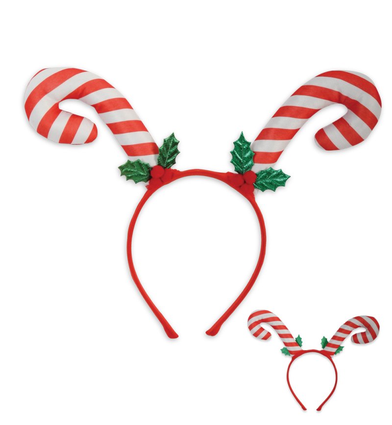 Weihnachtlicher Haarreif mit Zuckerstangen Weihnachten Haarschmuck Advent Heiligabend Party