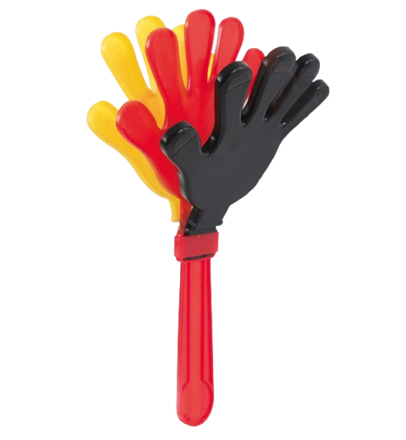 Fan Klapperhand Deutschland mit GRATIS Tattoos Accessoires Zubehör