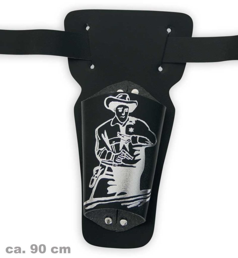 Revolvergürtel ca. 90 cm, Karneval, Accessoire, Cowboy, Sheriff
