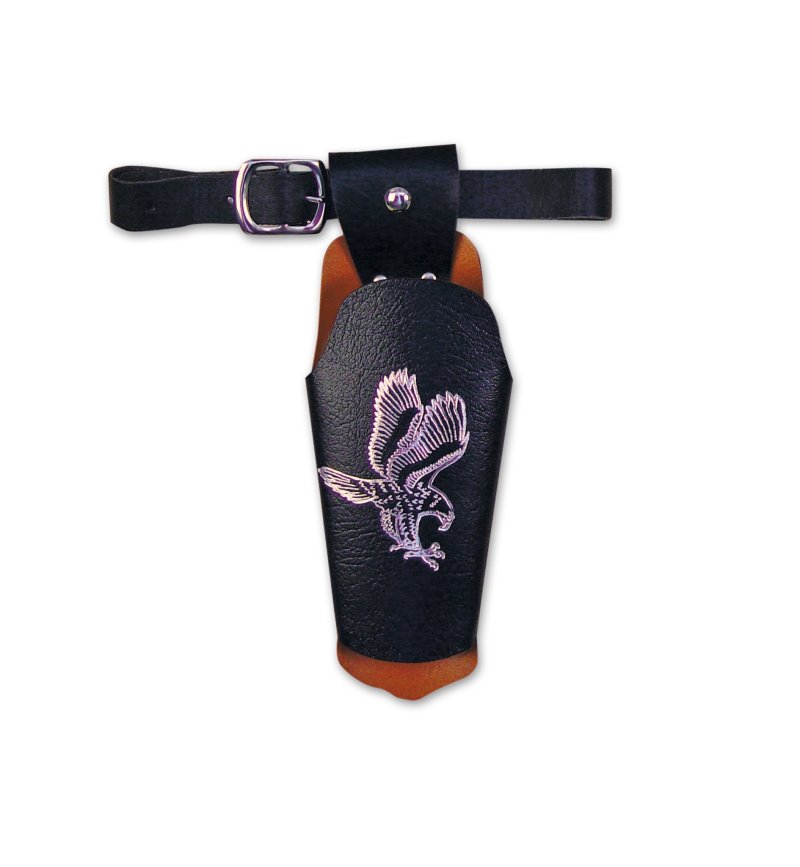 Pistolengürtel ca. 90 cm, Karneval, Accessoire, Cowboy, Sheriff, Holster, Pistolenholster,  Wilder Westen, schwarz