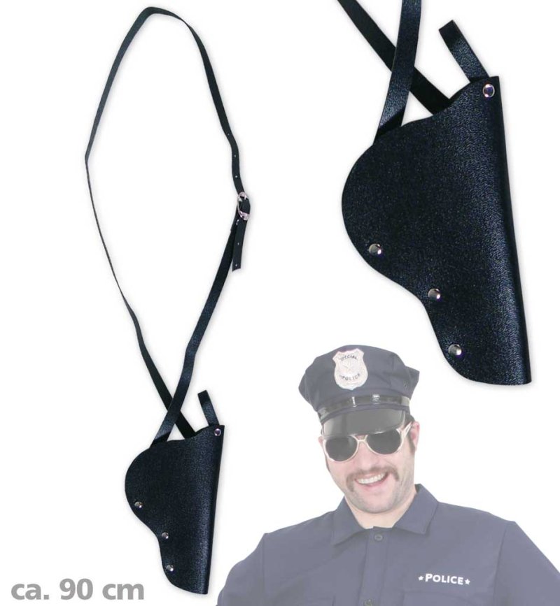 Polizei-Schulterholster ca. 90 cm, Polizei, Karneval, Accessoire