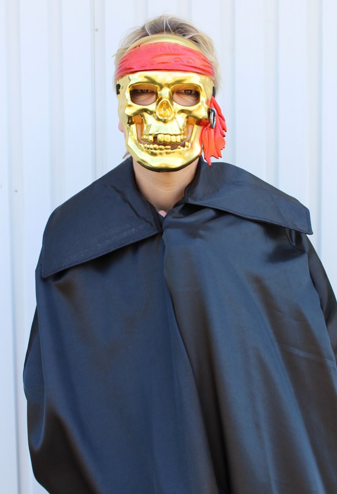 Piratenmaske, sortierte Farben, Halloween, Karneval, Mottoparty, Pirat
