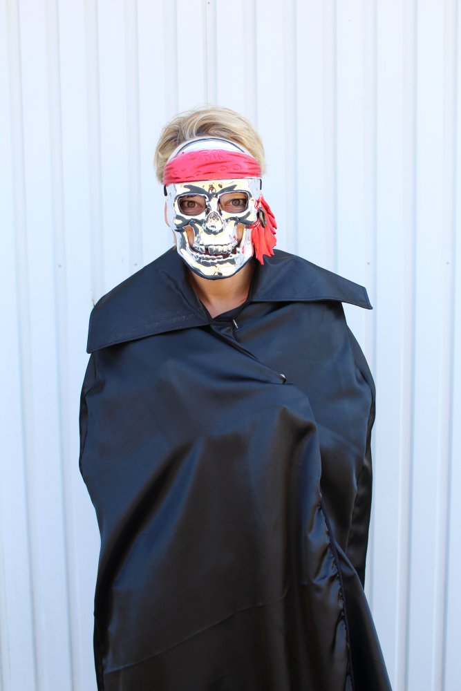 Piratenmaske, sortierte Farben, Halloween, Karneval, Mottoparty, Pirat