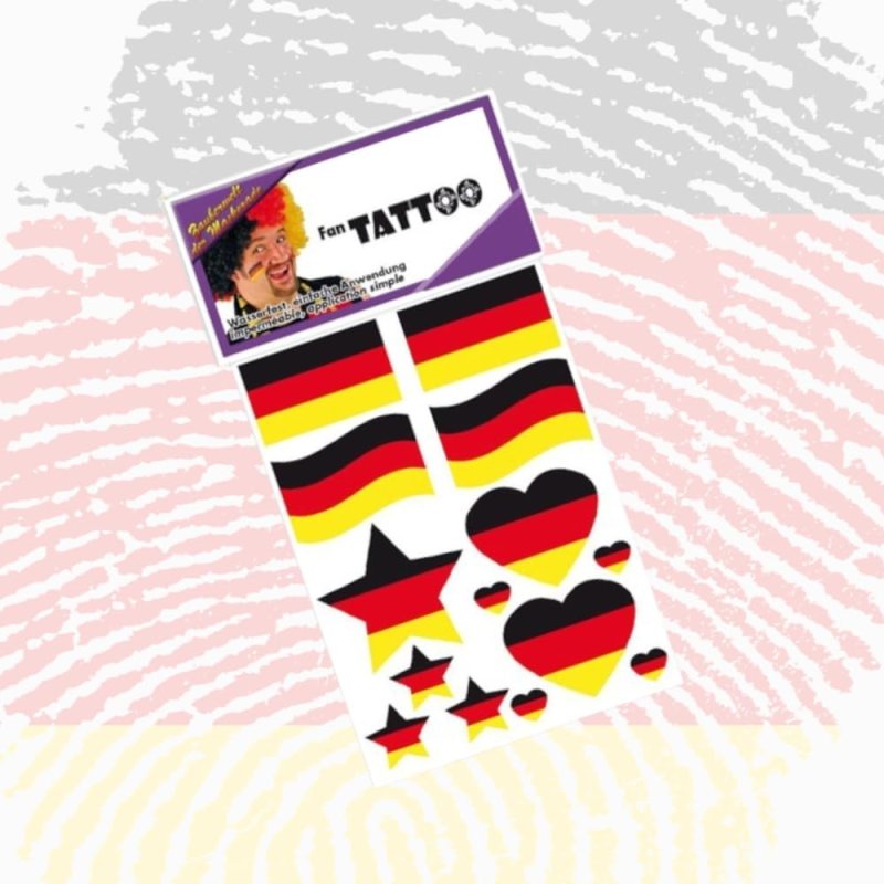 Deutschland Fächer GRATIS Tattoos Accessoire Deutschland