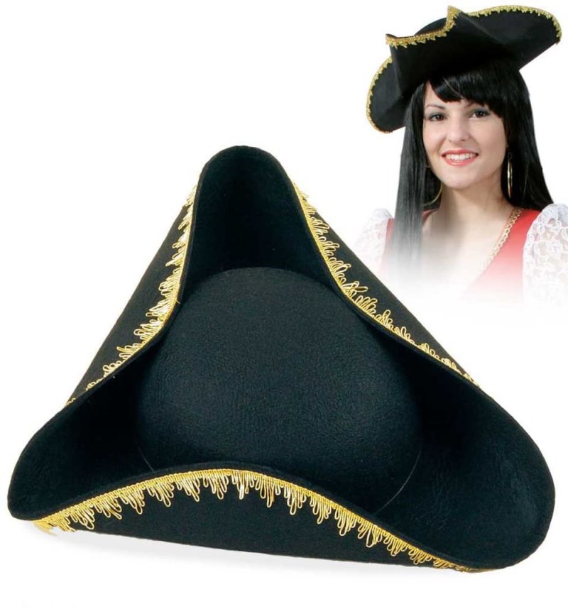 Piraten Dreispitz Räuberbraut Piratenkapitän Erwachsene für Theater, Rollenspiele u. vieles mehr