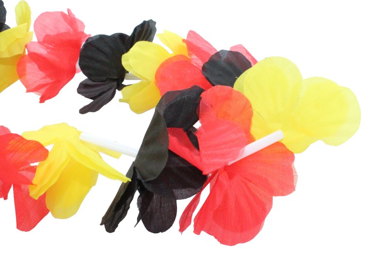Hawaii-Stirnband "FAN" Deutschland Germany Fanartikel WM EM Kopfschmuck