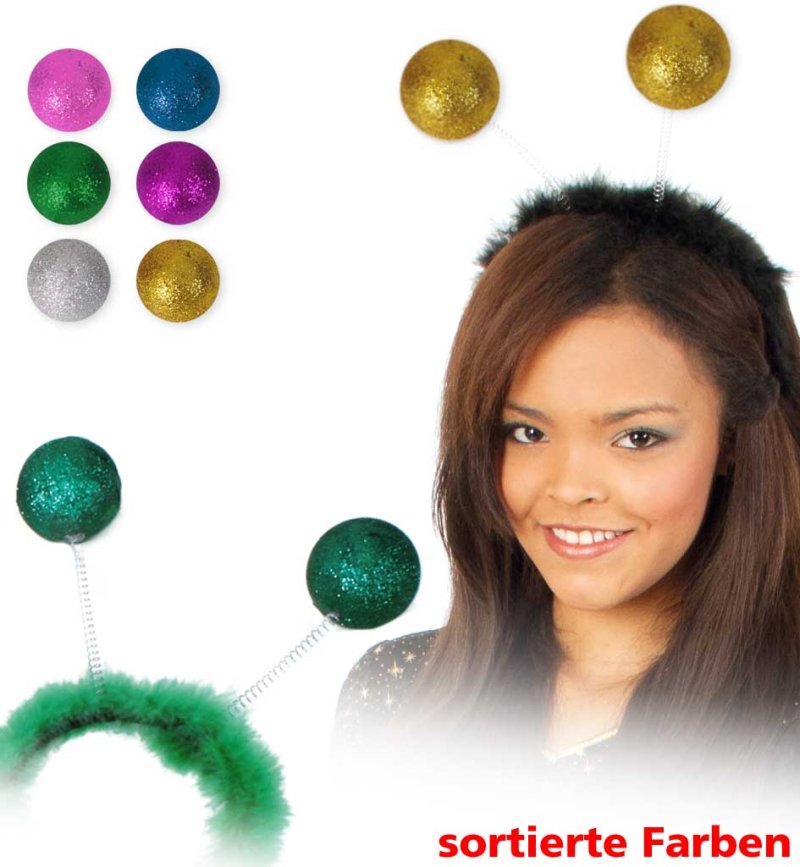 Happy Wabbles Glitter mit Federn, Karneval, Mottoparty, St. Patrick's Day