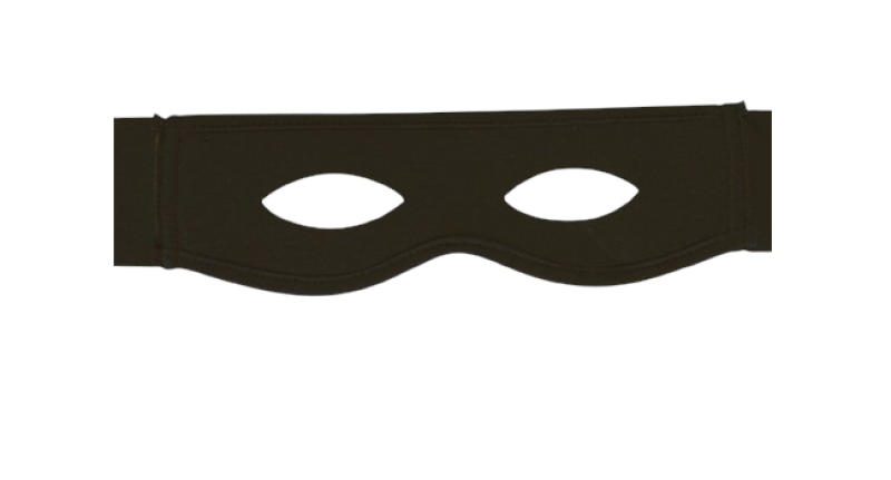 Superhelden Kostüm – Schwarzer Umhang & Maske für Jungen & Mädchen – Größen 98, 104/116, 128/140