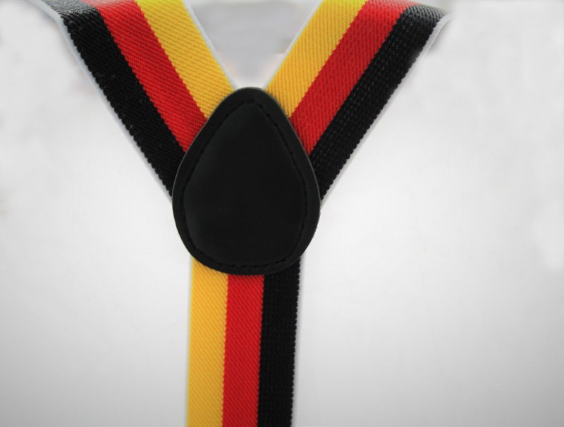 Hosenträger "FAN", Deutschland, Germany, Fußball, WM, EM, schwarz-rot-gold