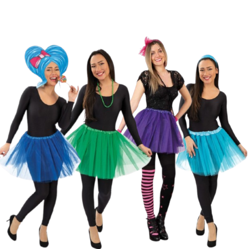 Tüllrock Damen Kostüm Tutu Petticoat Party Ballett Rockabilly Tanz Rock