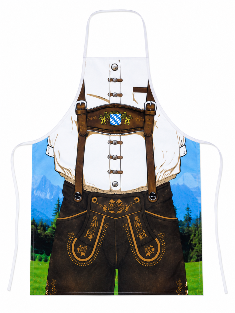 Bayern Schürze im Lederhosen-Design für Erwachsene