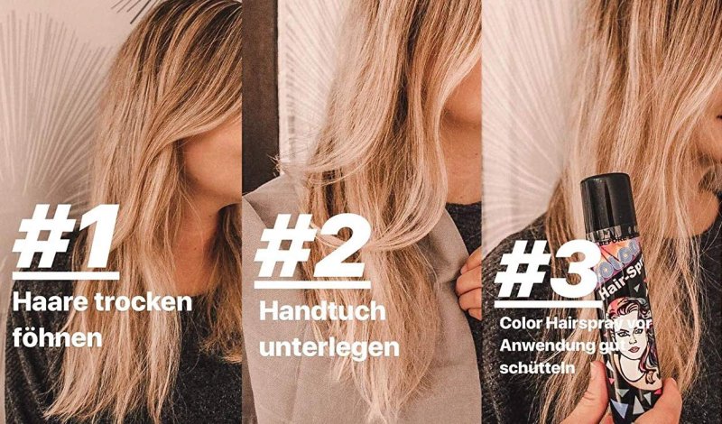 Hairspray Color in verschiedenen Farben buntes Haarspray Haarschmuck farbig
