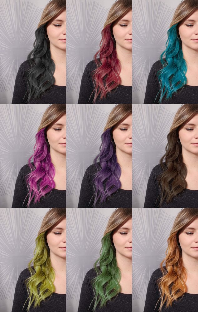 Hairspray Color in verschiedenen Farben buntes Haarspray Haarschmuck farbig