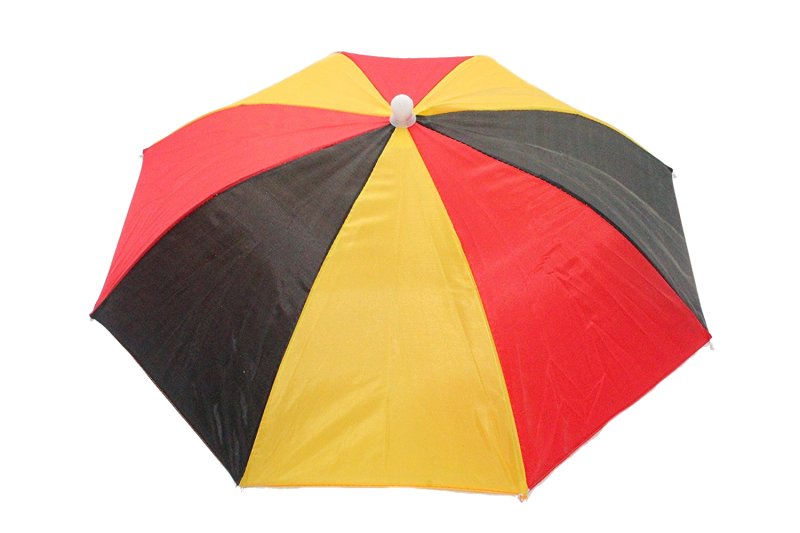 Deutschland Kopfschirm mit Gummizug in Schwarz-Rot-Gold für Fans