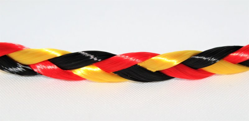 Haarband Fan, Deutschland, WM, EM, geflochtener Haarschmuck