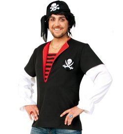 "Royal Pirate Oberteil" Piraten-Kostüm für Herren Karneval Mottoparty