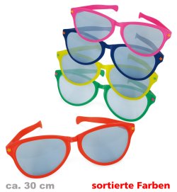 Riesen-Scherzbrille, sortierte Farben, Karneval, Mottoparty, Festival, Accessoire