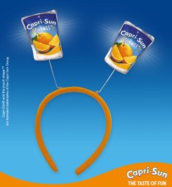 Capri-Sun Wabbles Haarreif – Lustiger Headbopper mit Capri-Sun Orange Motiv