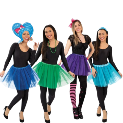 Tüllrock Damen Kostüm Tutu Petticoat Party Ballett Rockabilly Tanz Rock