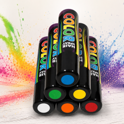 Color Haarspray in verschiedenen Farben für Karneval, Fasching, Halloween und Festivals