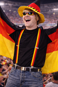 Deutschland Hosenträger in Schwarz-Rot-Gold für Fußballfans