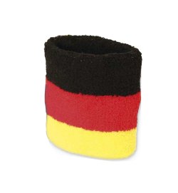 Deutschland Schweißband in Schwarz-Rot-Gold für Fußball Fans