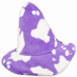 Sepp-Hut Kuh in Lila und Weiß aus Plüsch, Größe 58 cm